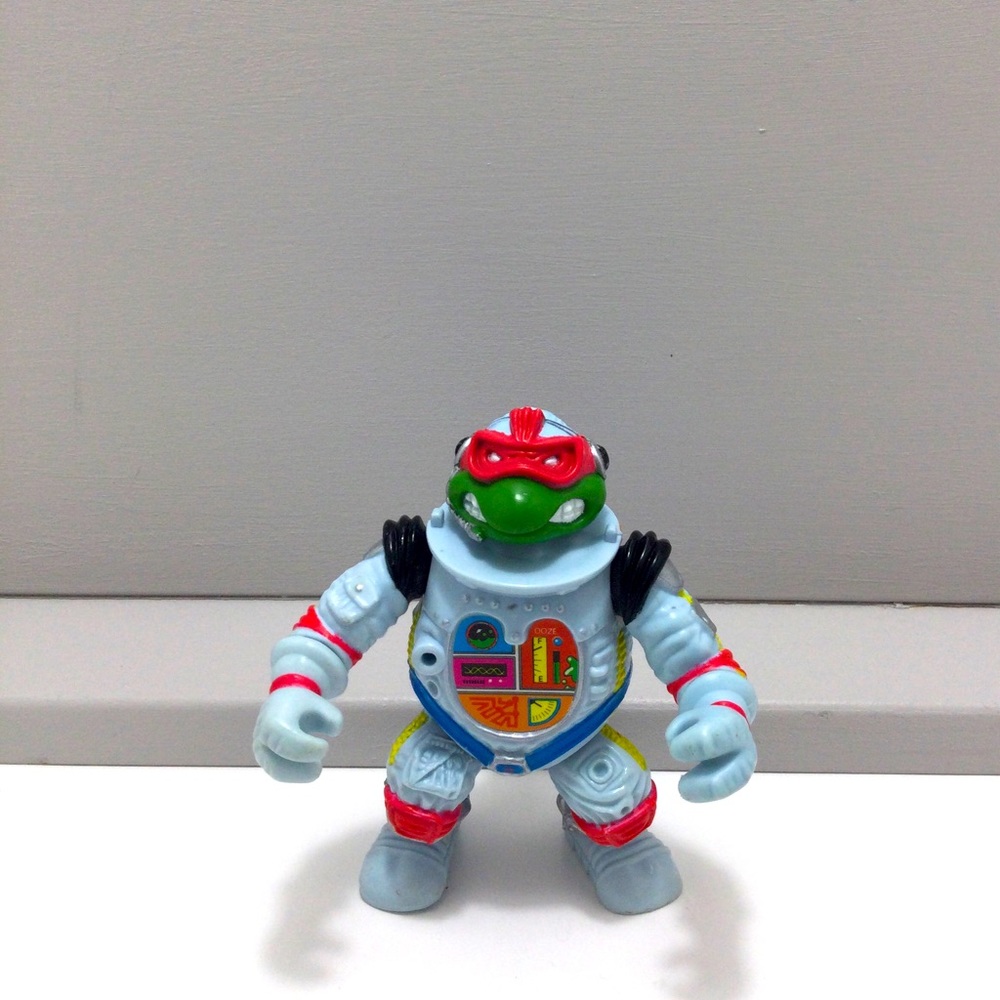 Vintage Teenage Mutant Ninja Turtles TMNT Raphael space Astronaut  Figure 1990